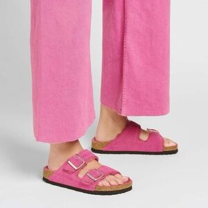 New- Birkenstock Fuchsia Tulip Arizona Sandals